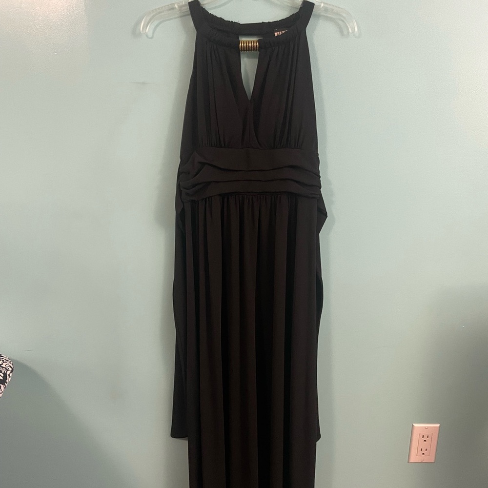 Black Grecian Maxi Dress